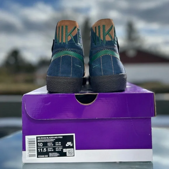 Men’s Nike SB US10 Zoom Blazer Mid
Premium 'Legend Dark Brown
Obsidian'. - Picture 5 of 13